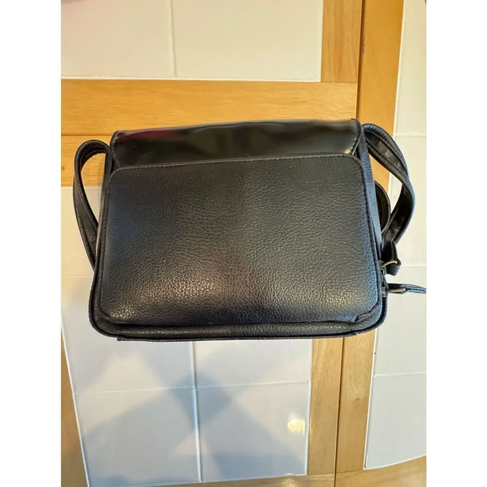 Crazy Horse Vegan Leather and Vinyl Crossbody Bag